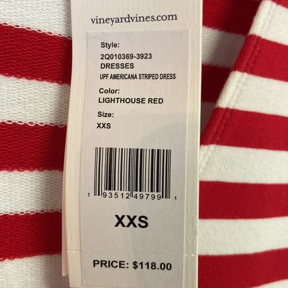Vineyard Vines Americana Lighthouse BodyCon Performance Dress Sleeveless XXS - Picture 6 of 13